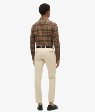 Schmale, konisch zulaufende Stretch-Chino-Hose
