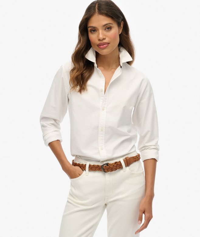Schmales Oxford-Langarmhemd Schmales Oxford-Langarmhemd