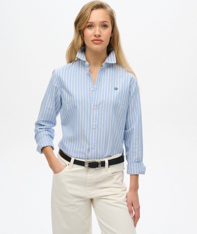 Schmales Oxford-Langarmhemd Schmales Oxford-Langarmhemd