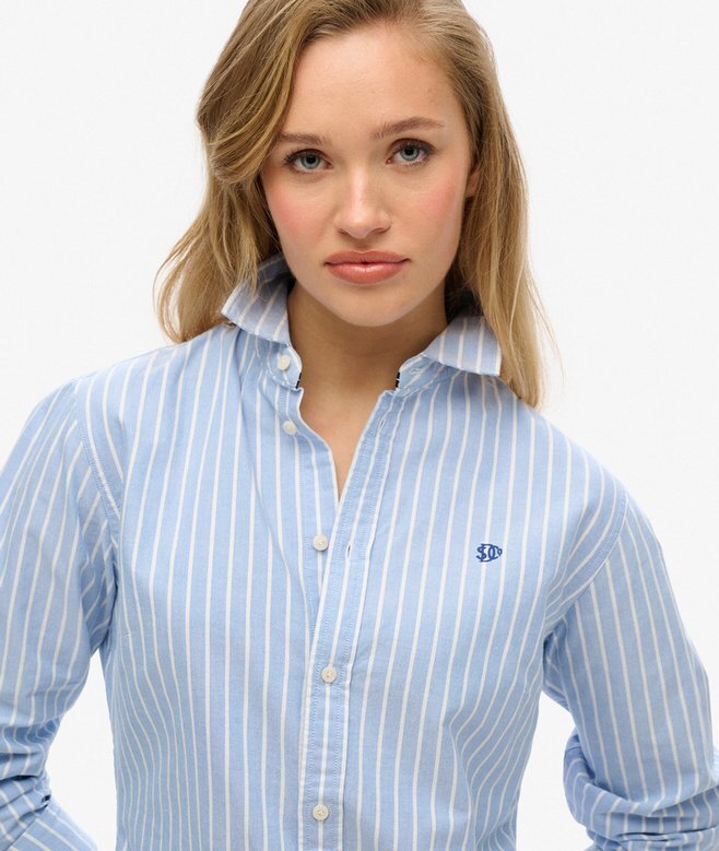 Schmales Oxford-Langarmhemd Schmales Oxford-Langarmhemd