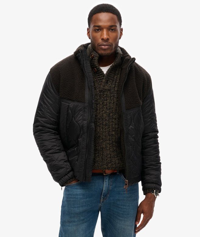 Sherpa Quilted Hybrid Jacke Sherpa Quilted Hybrid Jacke