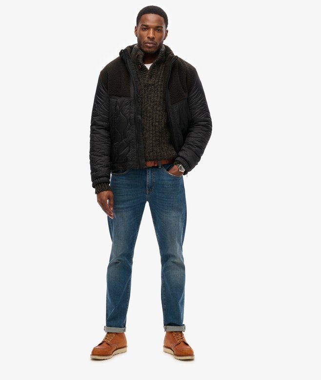 Sherpa Quilted Hybrid Jacke Sherpa Quilted Hybrid Jacke