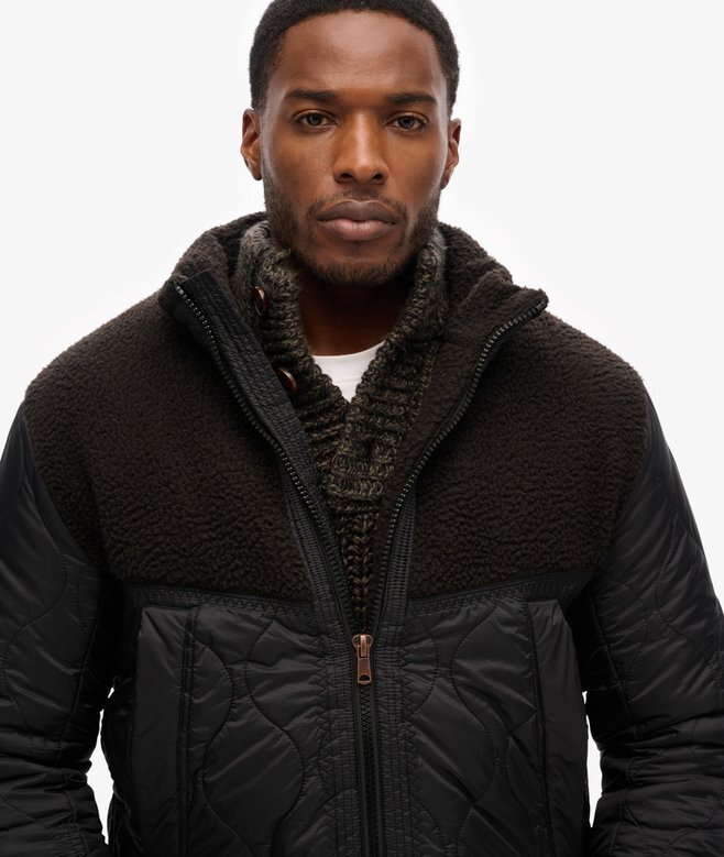 Sherpa Quilted Hybrid Jacke Sherpa Quilted Hybrid Jacke