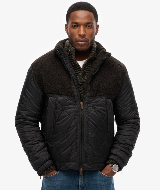 Sherpa Quilted Hybrid Jacke Sherpa Quilted Hybrid Jacke