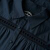 Shirtkleid mit Spitzenmix