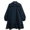 Shirtkleid mit Spitzenmix