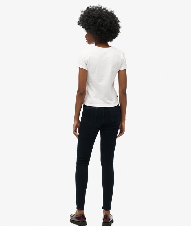 Skinny-Jeans aus Organic Cotton mit hoher Leibhöhe Skinny-Jeans aus Organic Cotton mit hoher Leibhöhe