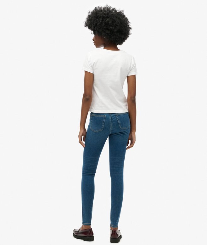 Skinny-Jeans aus Organic Cotton mit hoher Leibhöhe Skinny-Jeans aus Organic Cotton mit hoher Leibhöhe