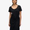 Slub-Midi-Wickelkleid Slub-Midi-Wickelkleid