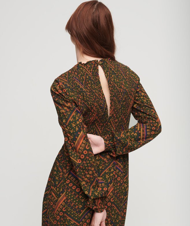 Smok-Kleid mit Print Smok-Kleid mit Print