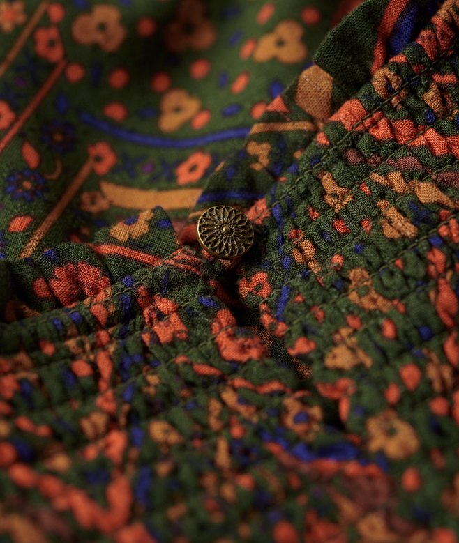 Smok-Kleid mit Print Smok-Kleid mit Print