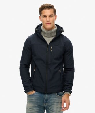 Softshell-Wanderjacke mit Kapuze