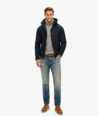 Softshell-Wanderjacke mit Kapuze