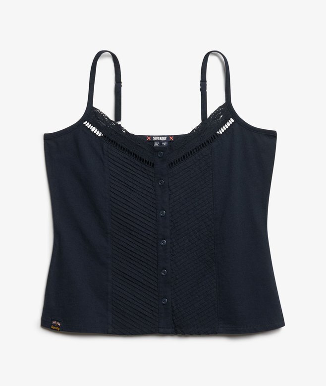 Spitzen-Cami-Oberteil mit Knopfleiste Spitzen-Cami-Oberteil mit Knopfleiste