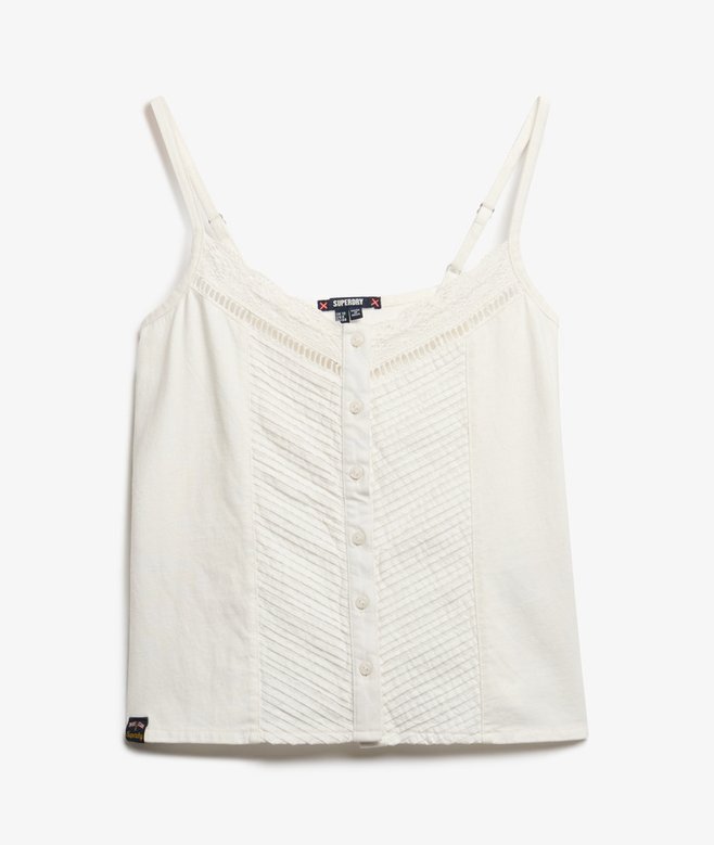 Spitzen-Cami-Oberteil mit Knopfleiste Spitzen-Cami-Oberteil mit Knopfleiste