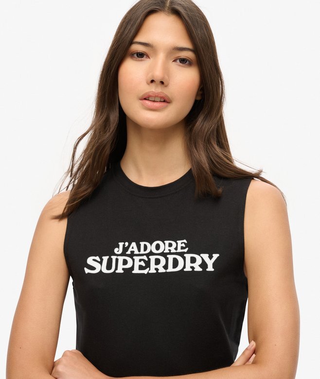 Sport Luxe Graphic Fitted Tank Top Sport Luxe Graphic Fitted Tank Top