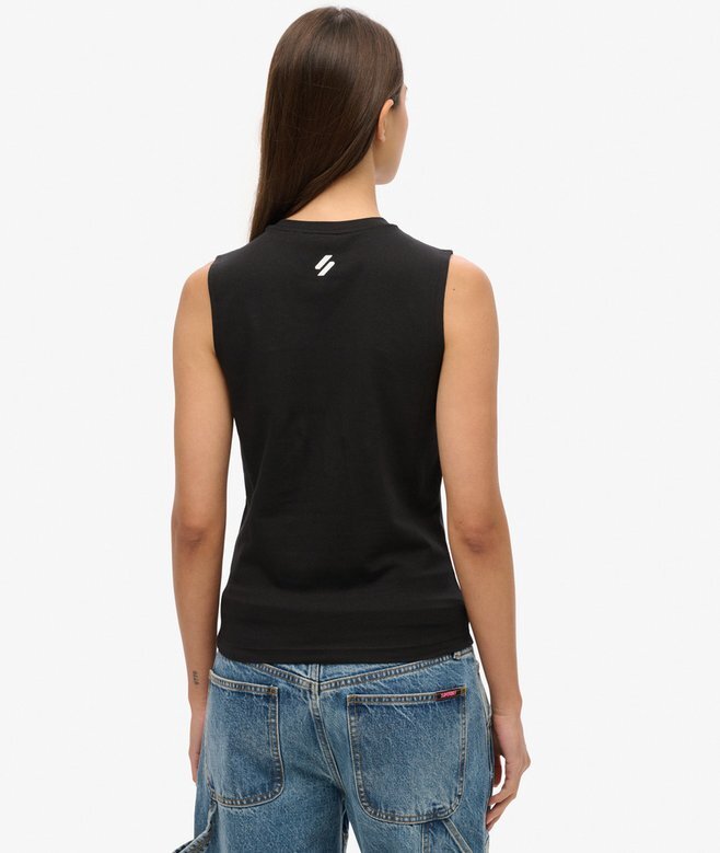 Sport Luxe Graphic Fitted Tank Top Sport Luxe Graphic Fitted Tank Top
