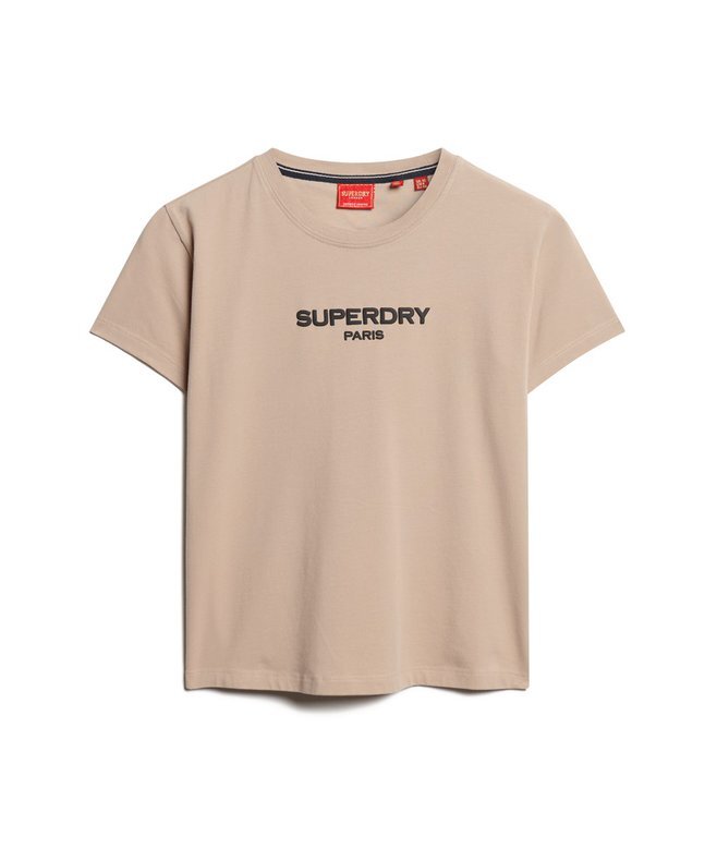 Sport Luxe Logo – Tailliertes, kurzes T-Shirt Sport Luxe Logo – Tailliertes, kurzes T-Shirt