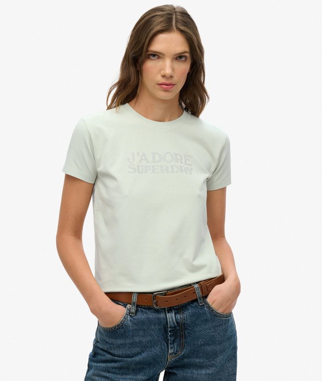 Sport Luxe T-Shirt mit enger Passform Sport Luxe T-Shirt mit enger Passform