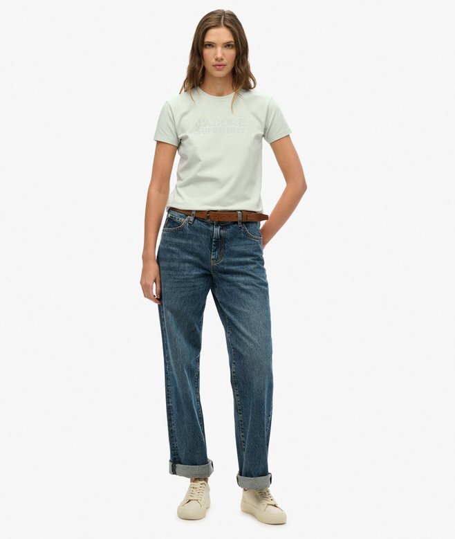 Sport Luxe T-Shirt mit enger Passform Sport Luxe T-Shirt mit enger Passform