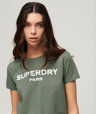 Sport Luxe T-Shirt mit Grafikprint