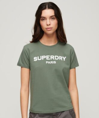 Sport Luxe T-Shirt mit Grafikprint