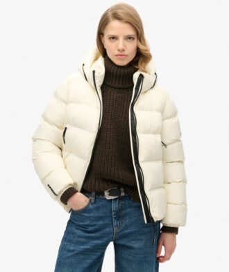Sport-Puffer-Jacke mit Kapuze