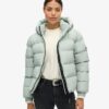 Sport-Puffer-Jacke mit Kapuze