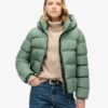 Sport-Puffer-Jacke mit Kapuze