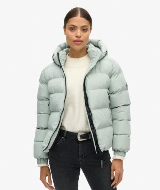 Sport-Puffer-Jacke mit Kapuze