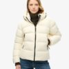 Sport-Puffer-Jacke mit Kapuze
