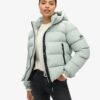 Sport-Puffer-Jacke mit Kapuze
