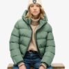 Sport-Puffer-Jacke mit Kapuze