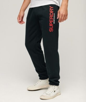 Sportliche Jogginghose mit Logo und konischer Passform Sportliche Jogginghose mit Logo und konischer Passform