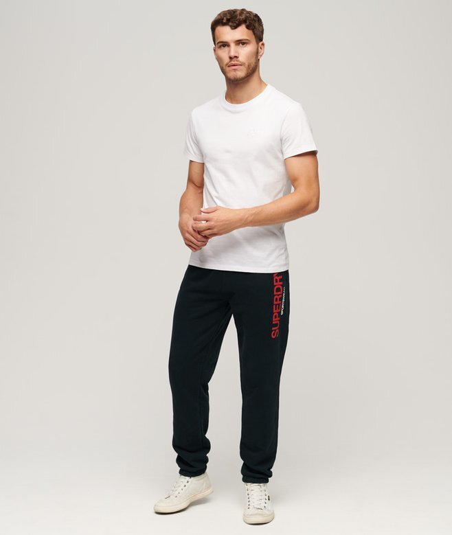 Sportliche Jogginghose mit Logo und konischer Passform Sportliche Jogginghose mit Logo und konischer Passform