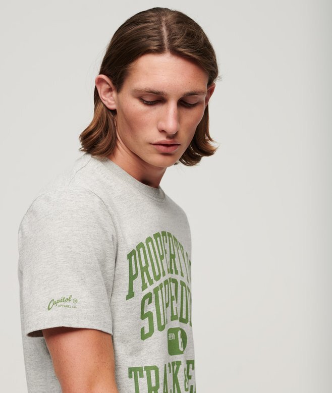 Sportliches College-T-Shirt mit Grafikprint Sportliches College-T-Shirt mit Grafikprint