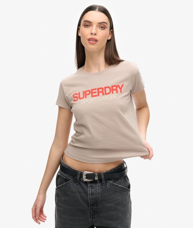 Sportliches Logo-T-Shirt mit tailliertem Schnitt Sportliches Logo-T-Shirt mit tailliertem Schnitt