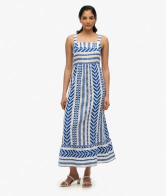 Statement-Maxikleid mit Stufen