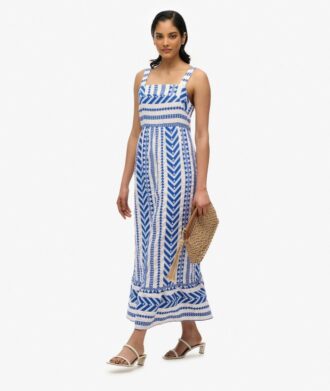 Statement-Maxikleid mit Stufen