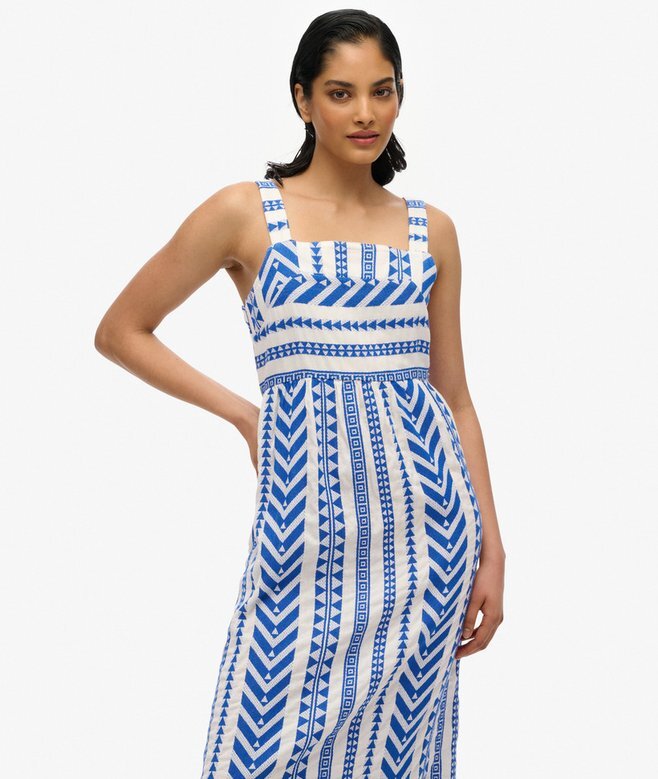 Statement-Maxikleid mit Stufen Statement-Maxikleid mit Stufen