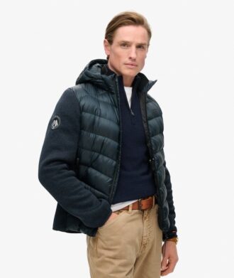 Storm Hybrid-Jacke mit Kapuze