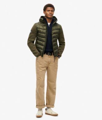 Storm Hybrid-Jacke mit Kapuze