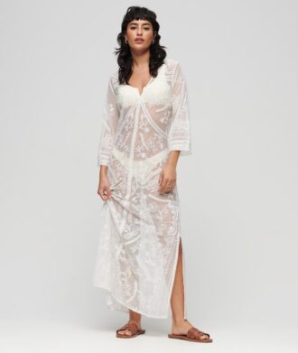 Strand-Maxikleid aus Spitze
