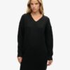 Strickkleid mit V-Ausschnitt Strickkleid mit V-Ausschnitt