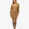 Strickkleid mit V-Ausschnitt Strickkleid mit V-Ausschnitt