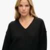 Strickkleid mit V-Ausschnitt