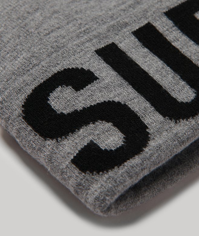 Strickmütze mit Markenlogo Strickmütze mit Markenlogo