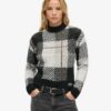 Strickpullover mit Karo-Muster