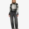Strickpullover mit Karo-Muster