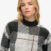 Strickpullover mit Karo-Muster